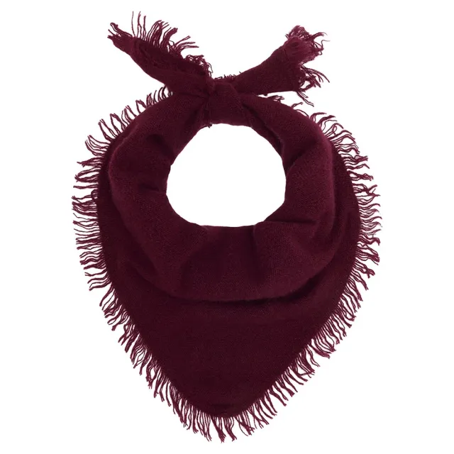 Jumper 1234 Distressed Triangle sciarpa cashmere bordeaux