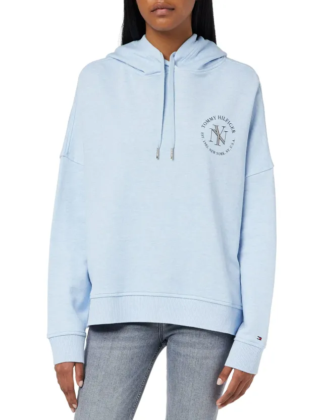Tommy Hilfiger RLX NYC Roundall WW0WW37570 Felpa Donna Cappuccio