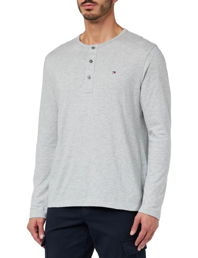 Tommy Hilfiger Slub Henley MW0MW32364 maglia manica lunga uomo