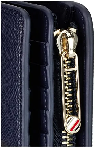 Tommy Hilfiger TH Timeless Med Bi Fold Grande portafoglio donna blu PU