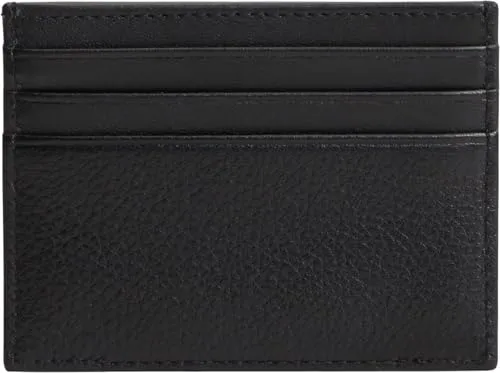 Tommy Hilfiger portafoglio uomo nero compatto pelle