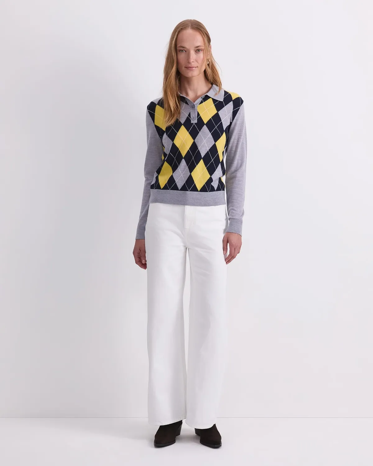 Sportscraft Francis polo merino uomo argyle