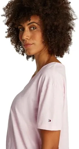 Tommy Hilfiger scollo V t-shirt donna rosa S