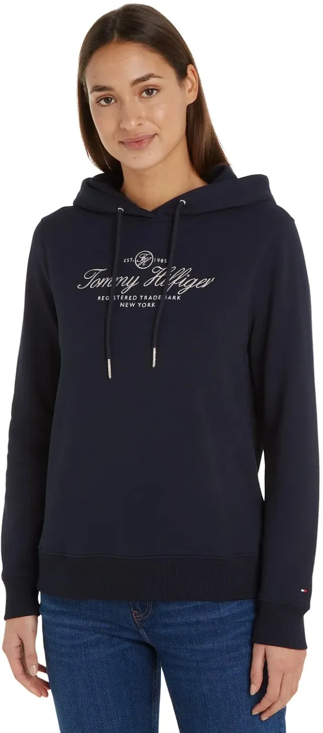 Tommy Hilfiger Script WW0WW40291 felpa donna blu