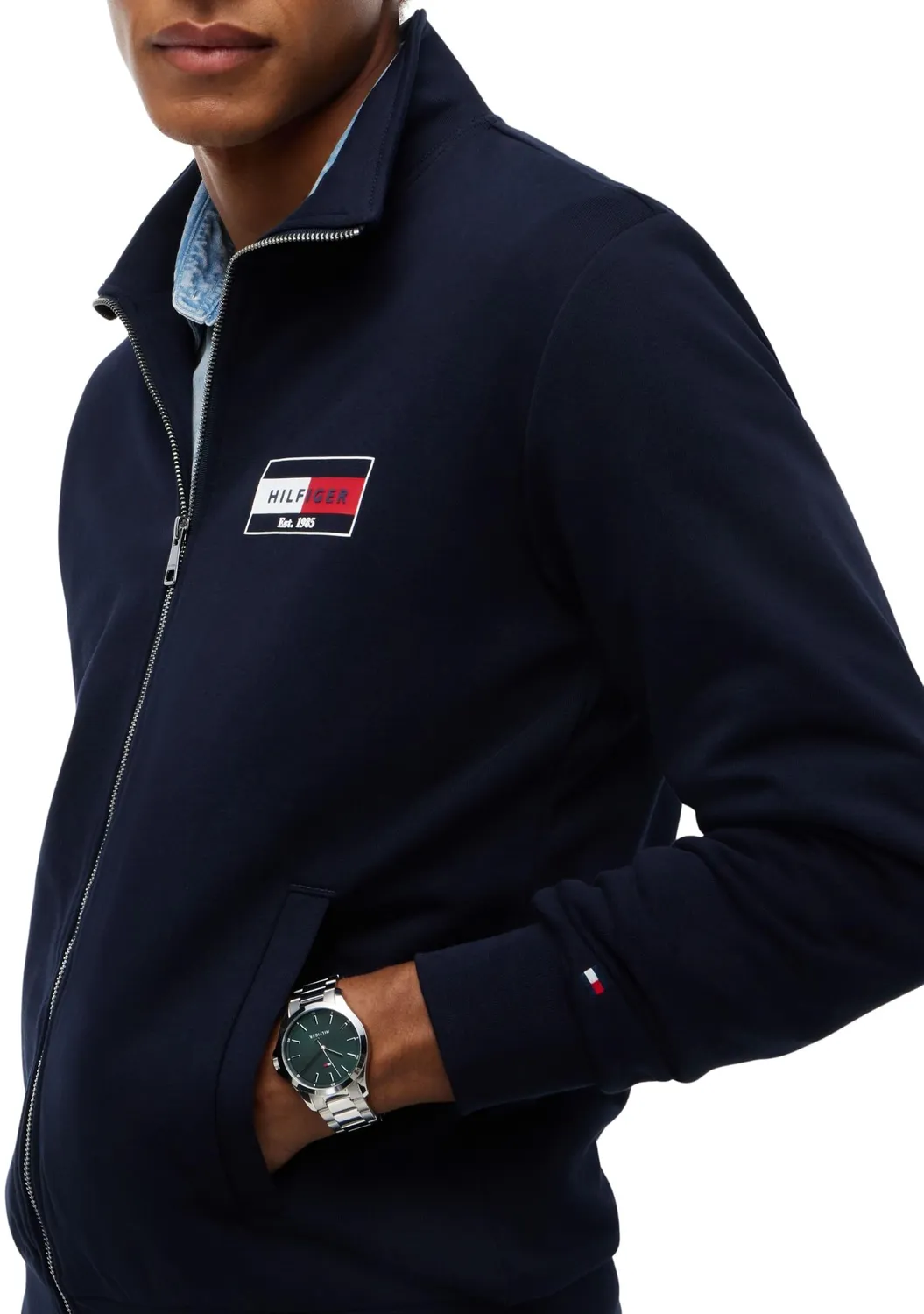 Tommy Hilfiger Brand Love MW0MW44941 felpa uomo M logo