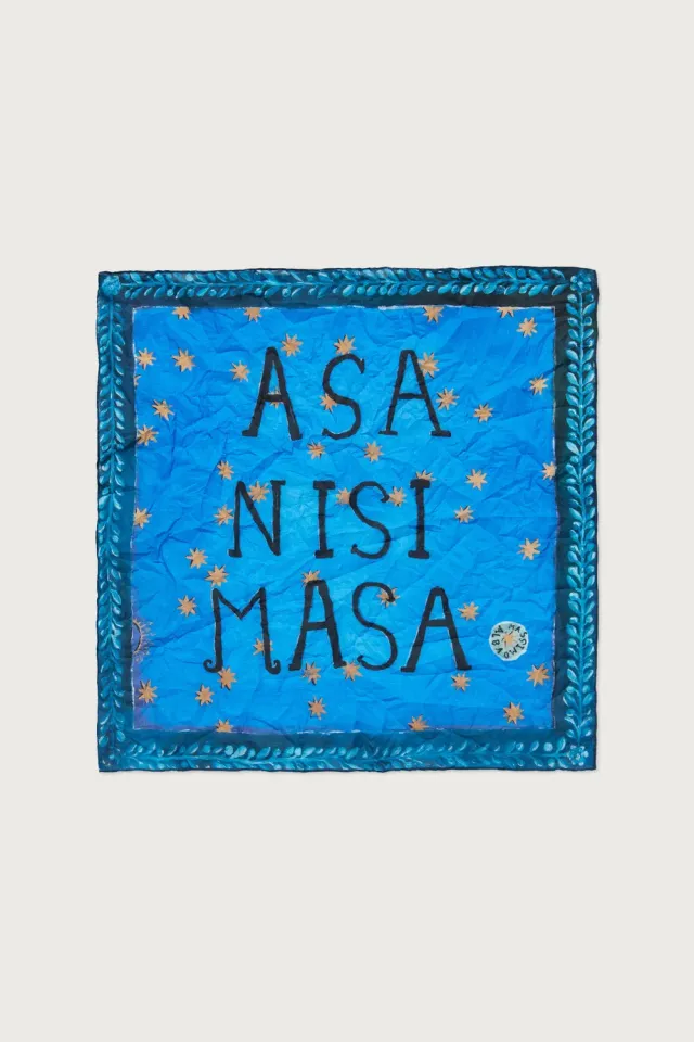 Massimo Alba Hanky1 fazzoletto cotone Cielo 45x45