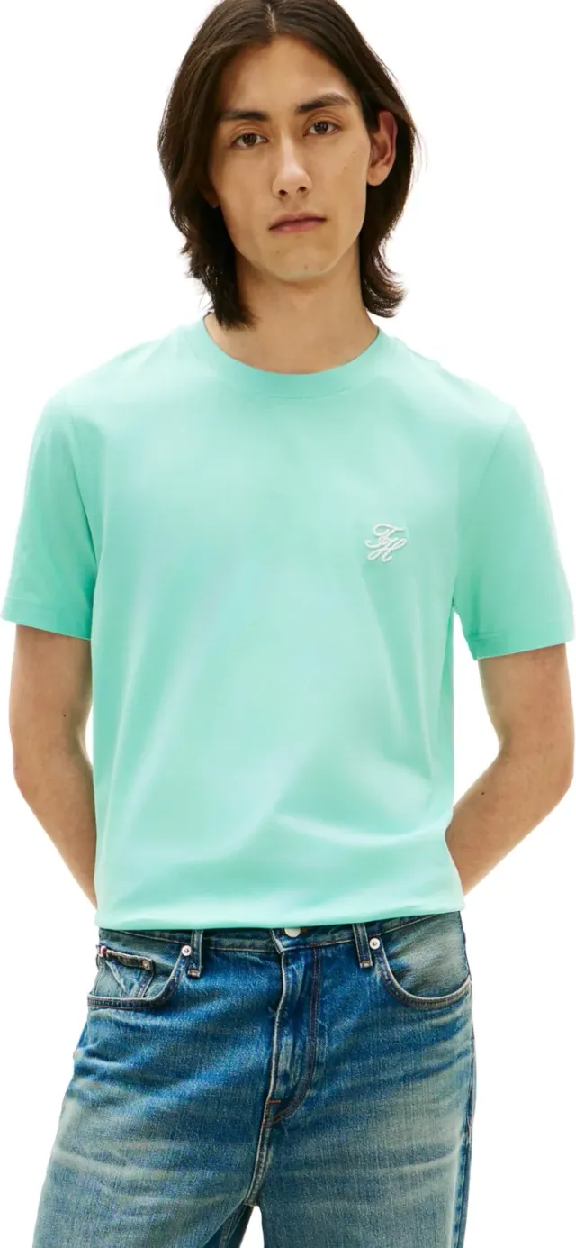 Tommy Hilfiger Script Monogram MW0MW43066 t-shirt uomo M nera