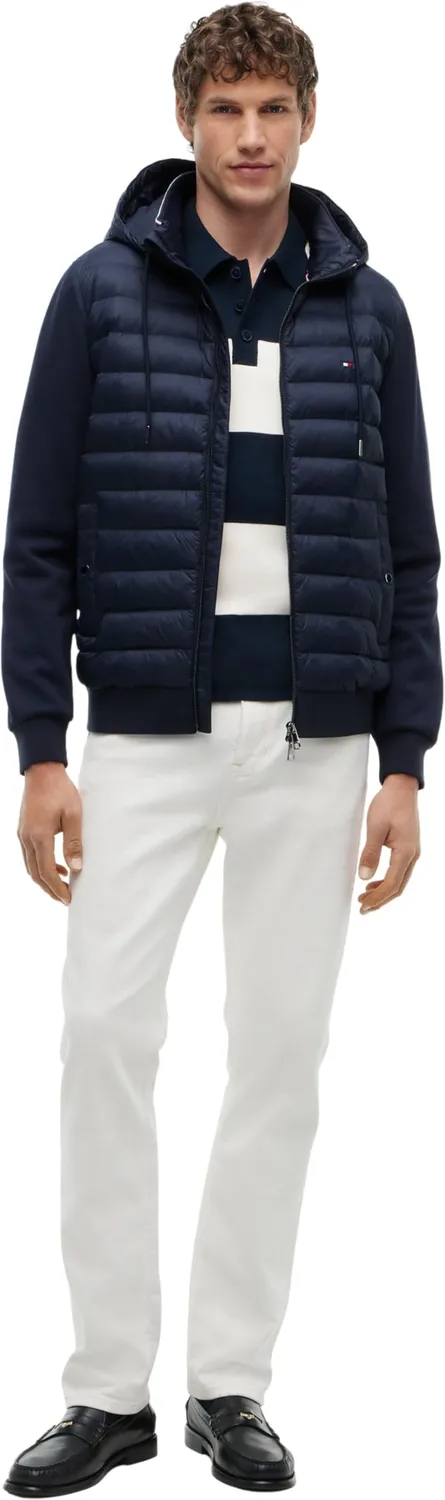 Tommy Hilfiger Mix Media RWB MW0MW44942 felpa uomo M cappuccio