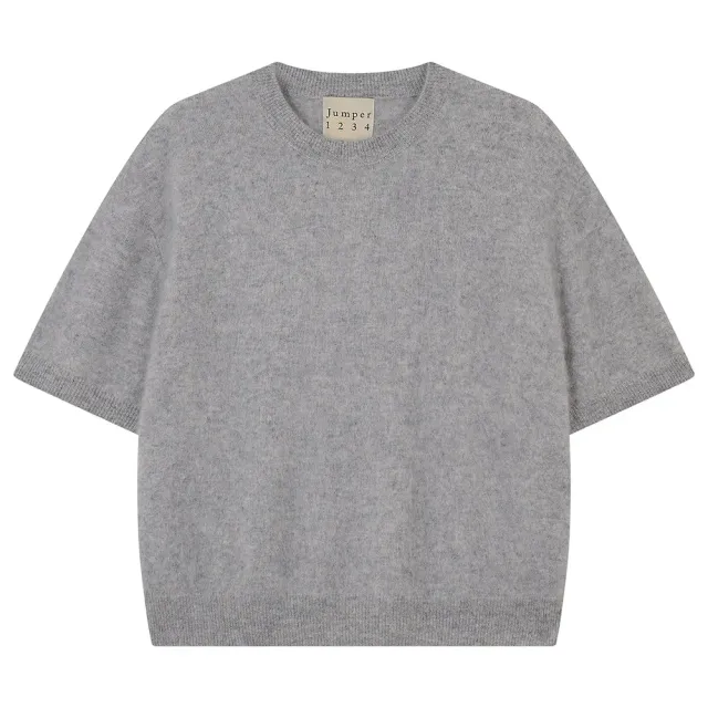 Jumper 1234 Brushed T-shirt maglia cashmere grigia