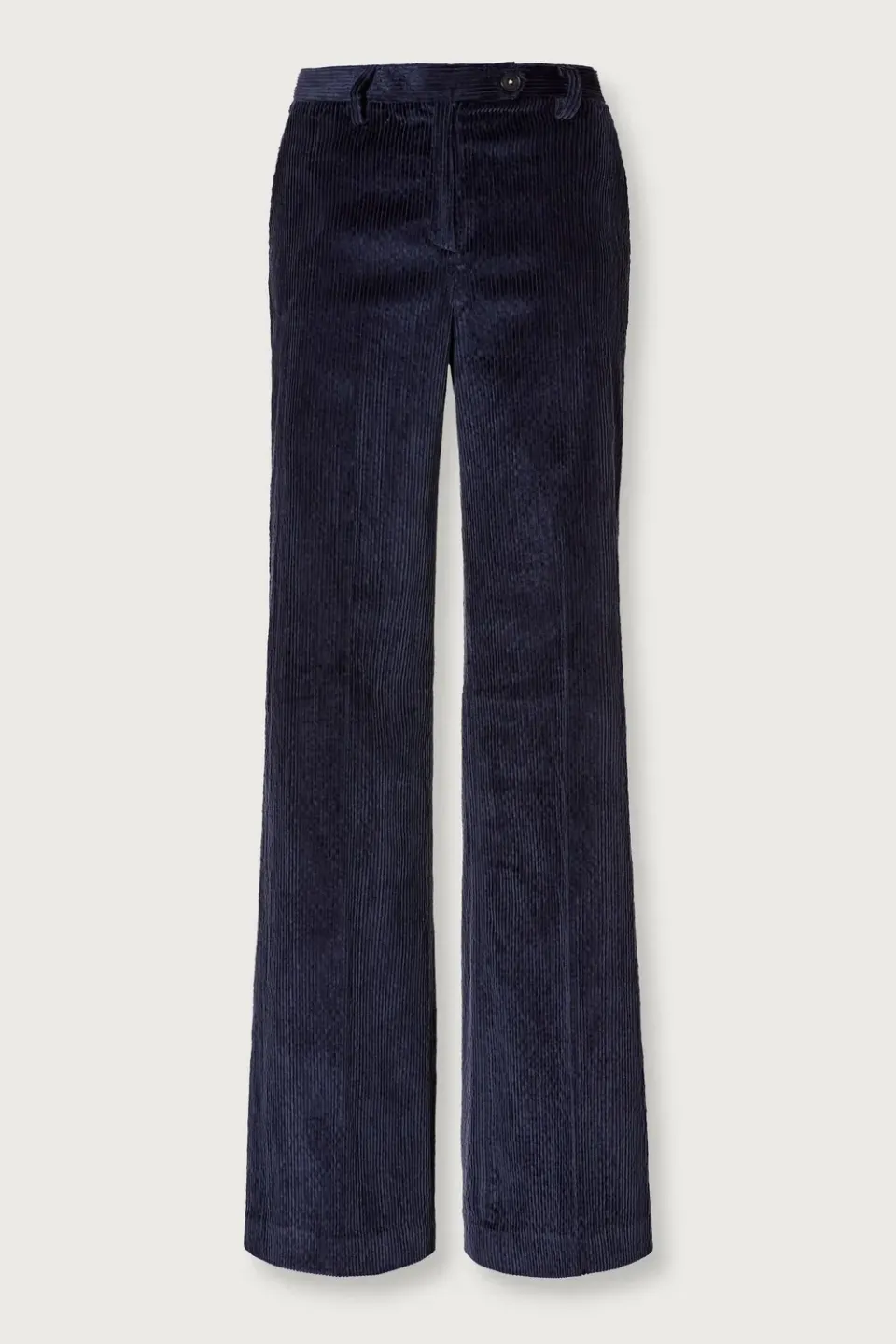 Massimo Alba Lamna pantaloni velluto blu palazzo