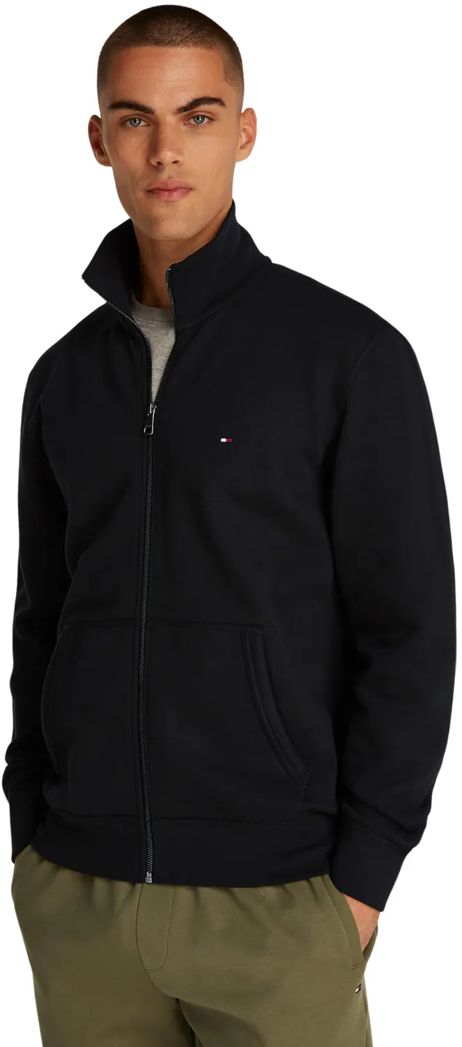 Tommy Hilfiger Essential Fleece felpa uomo zip collo alto