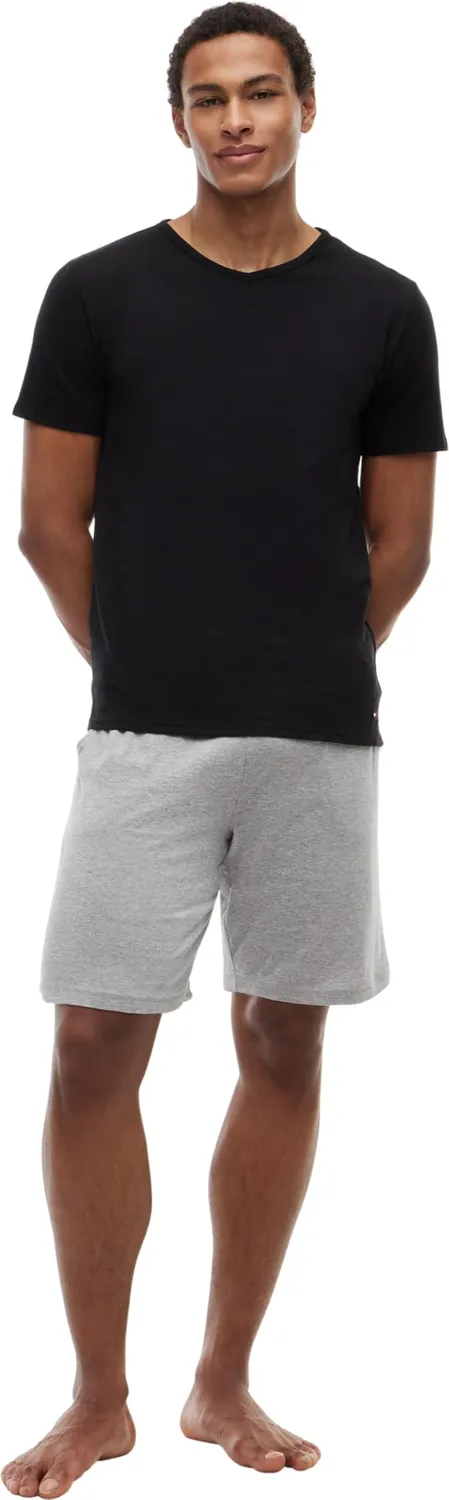 Tommy Hilfiger Stretch Scollo a V T-Shirt Uomo 3 Pezzi Nera