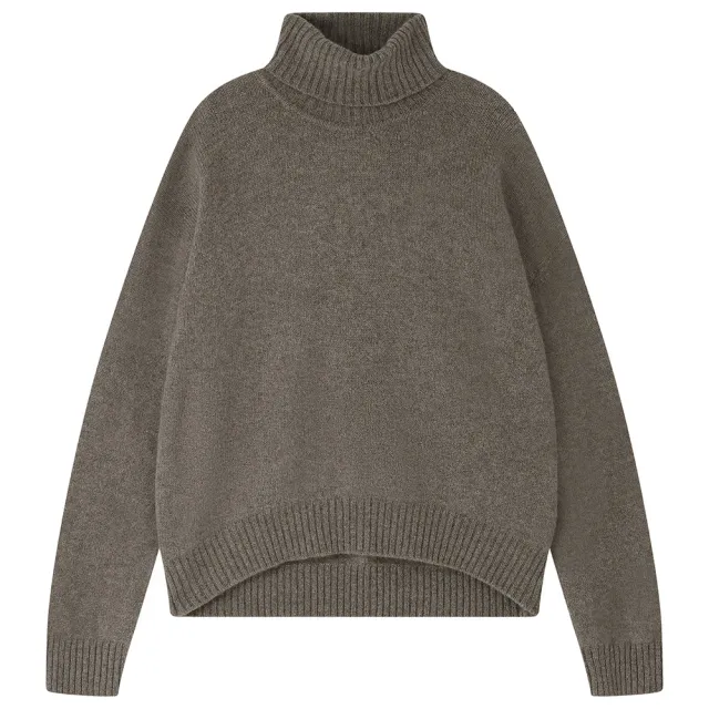 Jumper 1234 Cashmere Oversize Roll Collar maglione moose pesante