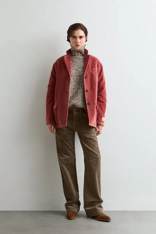 Massimo Alba Adelaide giacca donna Amber Glow velluto