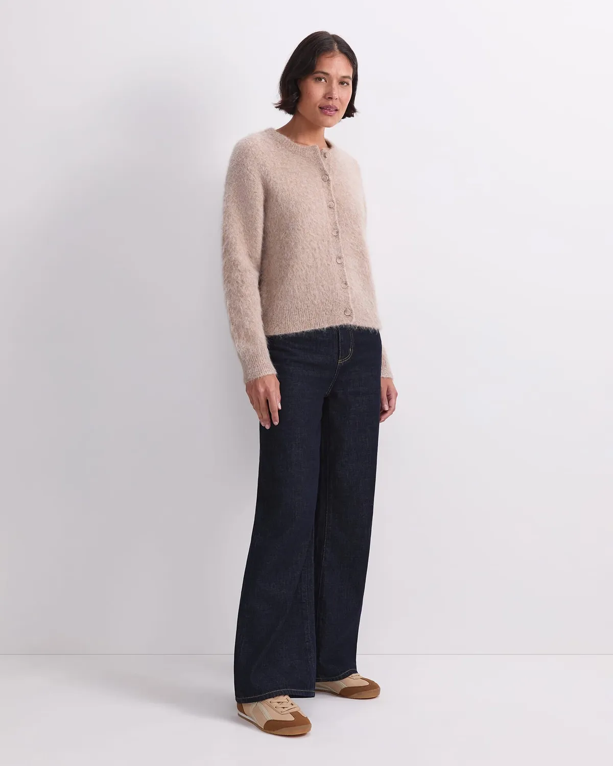 Sportscraft Alpaca Blend Cardigan cropped donna caldo