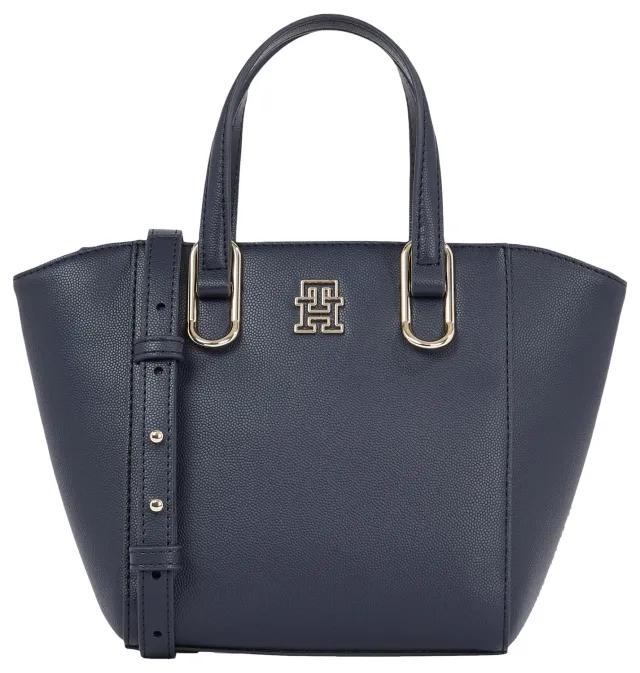 Tommy Hilfiger Timeless tote media donna blu shopper