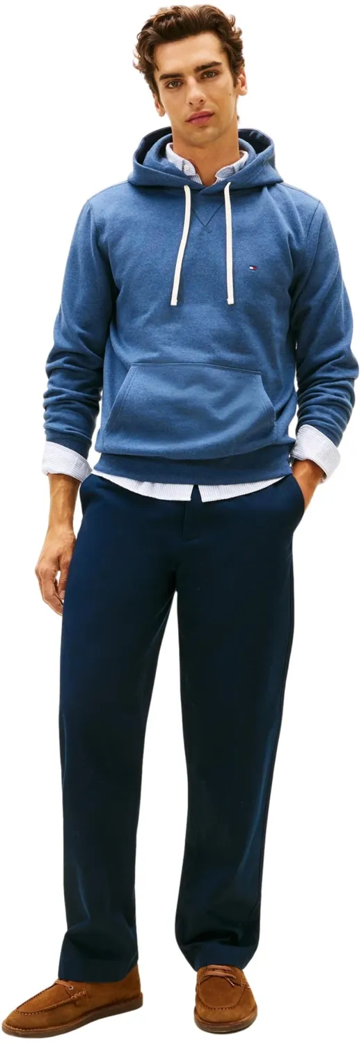Tommy Hilfiger Seasonal Fleece Felpa Cappuccio Uomo Rossa