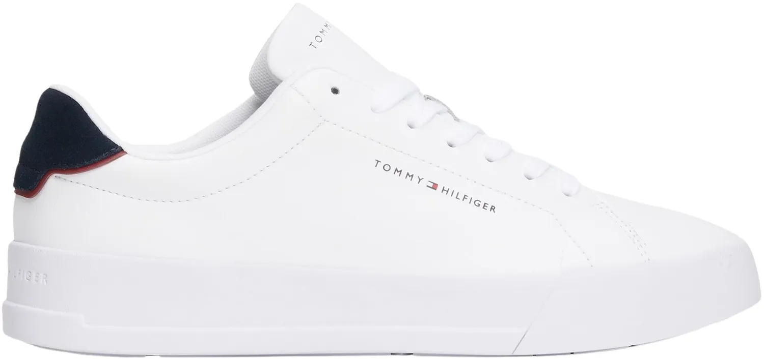Tommy Hilfiger TH Court Sneaker Uomo Bianca 43 EU Pelle