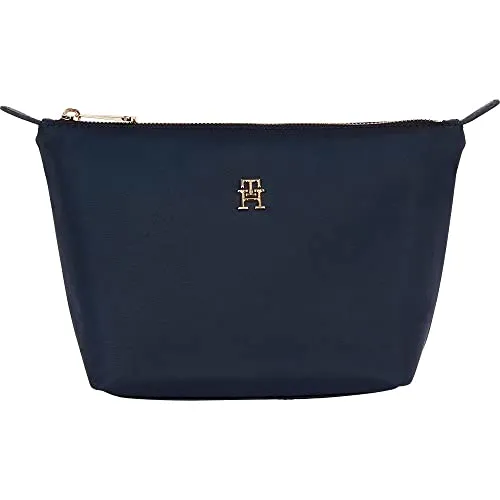 Tommy Hilfiger Poppy beauty case blu sostenibile