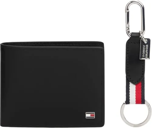 Tommy Hilfiger AM0AM14805 mini portafoglio nero regalo