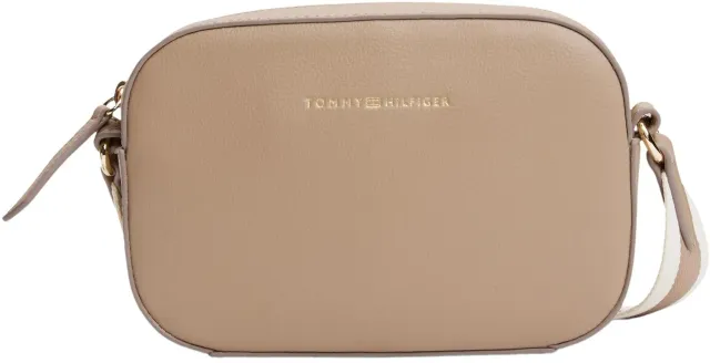Tommy Hilfiger Logotape camera bag piccola beige taupe