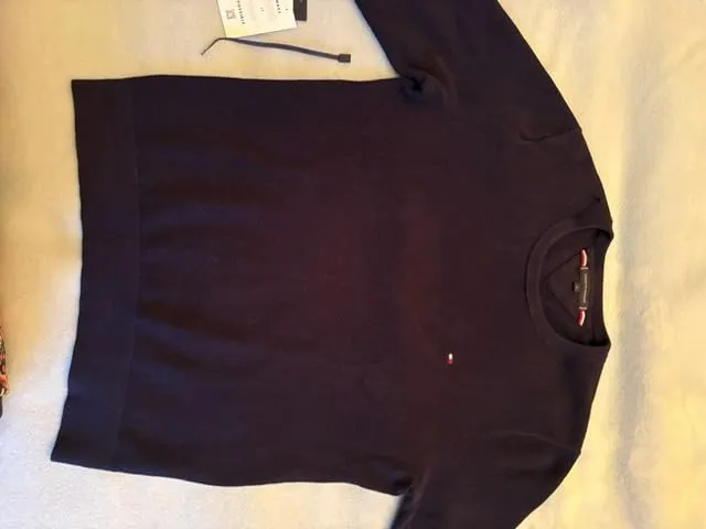 Tommy Hilfiger Essential maglione uomo blu Desert Sky