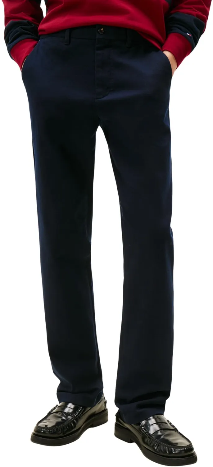 Tommy Hilfiger Brushed Twill chino uomo straight fit spazzolato