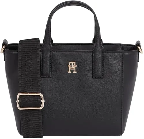 Tommy Hilfiger Soft Logo Mini Tote Piccola nero Black