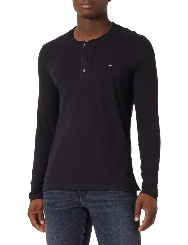Tommy Hilfiger maglia maniche lunghe uomo cotone