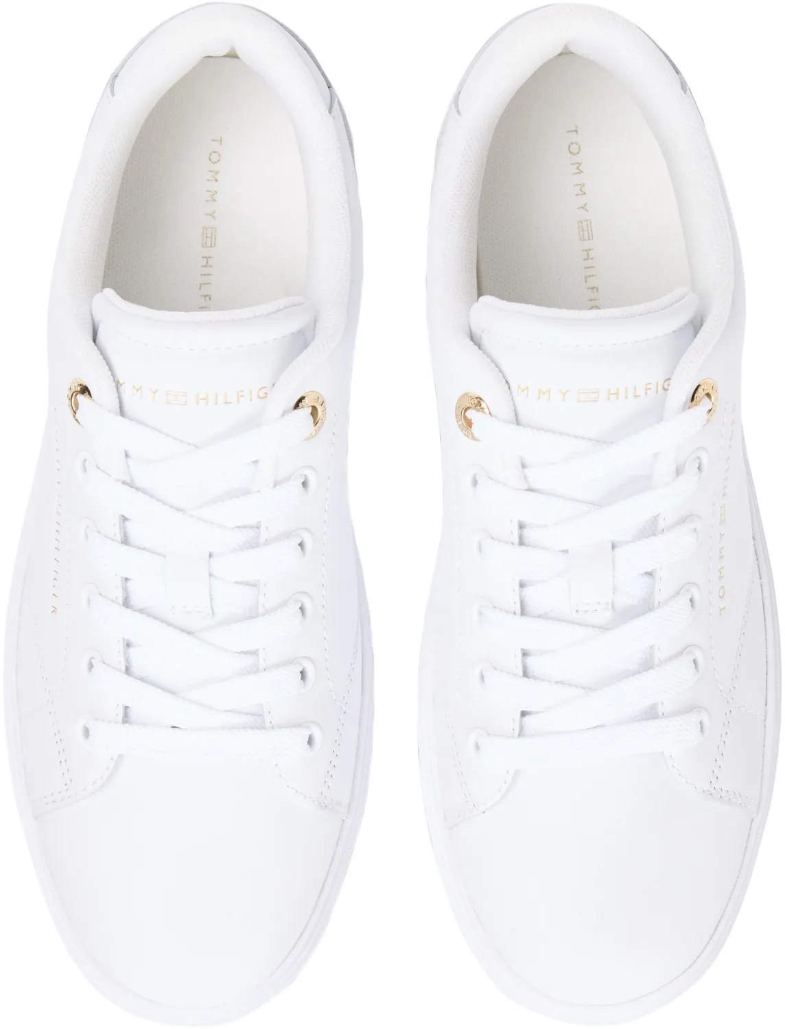Tommy Hilfiger TH Feminine Cupsole FW0FW09105 sneakers pelle bianche