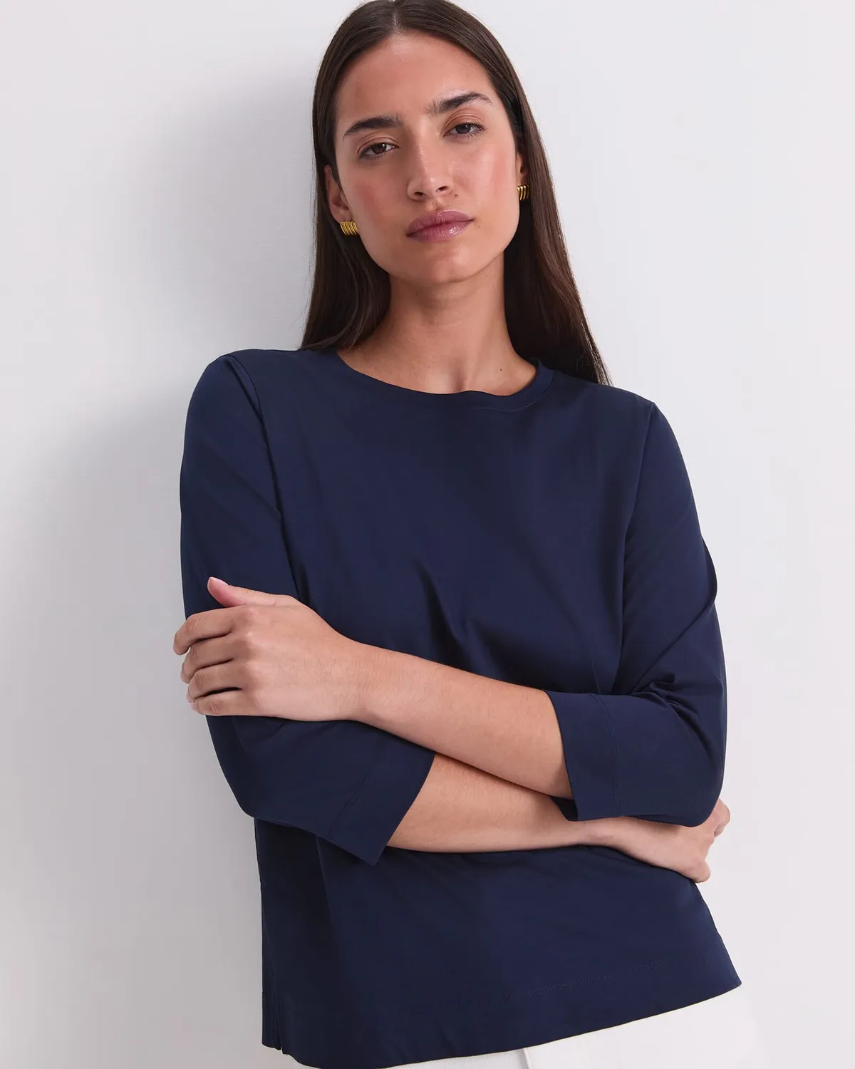 Sportscraft Mercerised Cotton Three Quarter Sleeve Tee maglietta cotone