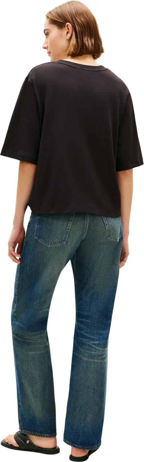 Tommy Hilfiger maglietta manica lunga donna nera