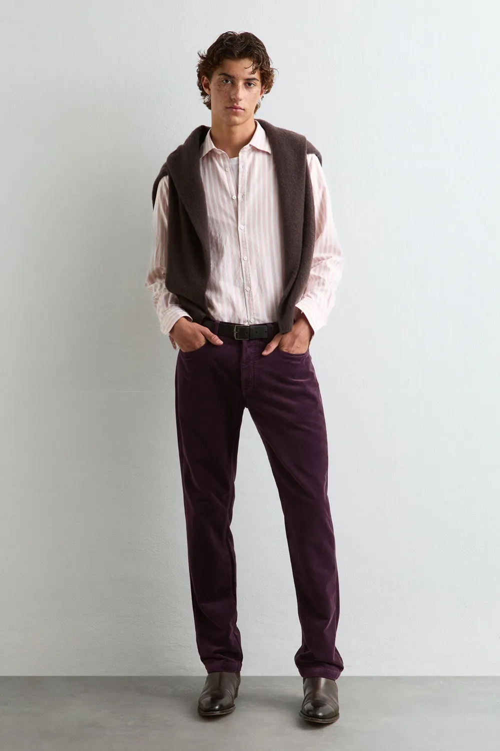 Massimo Alba Genova camicia uomo pink cotone regolare