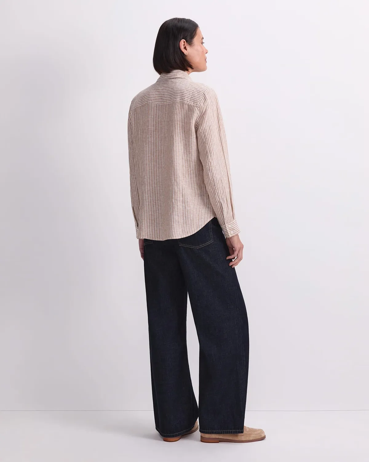 Sportscraft Dahlia Stripe Linen camicia lino a righe