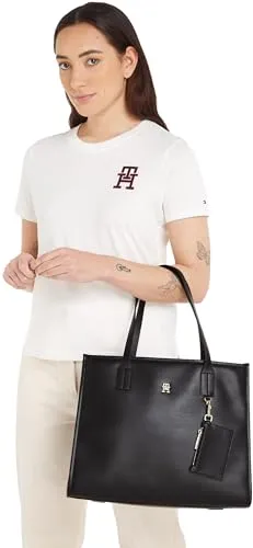 Tommy Hilfiger TH City AW0AW15690 Borsa Donna Nera