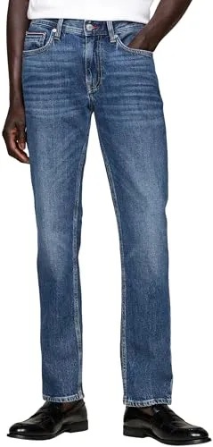 Tommy Hilfiger Denton Jeans Straight Uomo 32W/30L Blu
