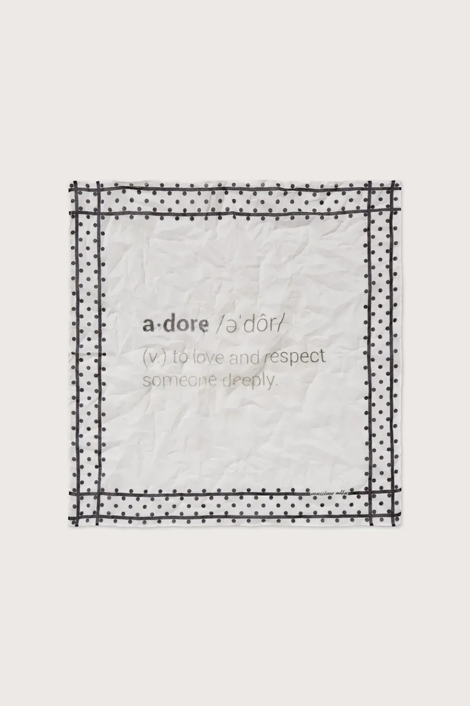 Massimo Alba Hanky1 fazzoletto voile cotone nero