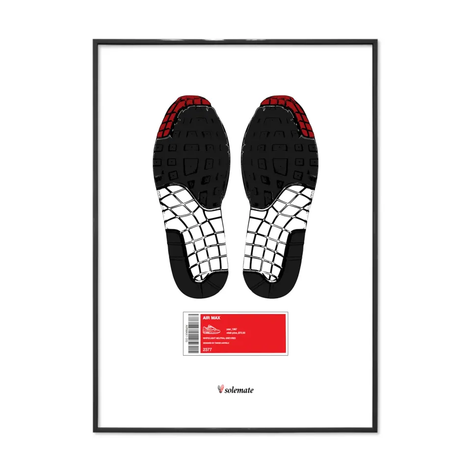 Solemate AM1 Footprints stampa 25x35cm premium