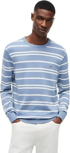 Tommy Hilfiger Essential Cotton Pullover Uomo M Bicolore