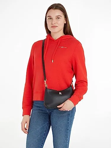 Tommy Hilfiger Staple Crossover Media borsa tracolla donna nera