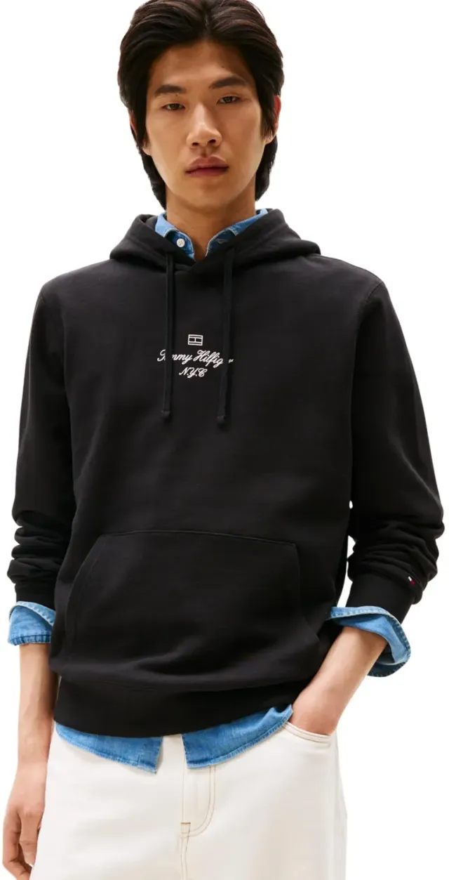 Tommy Hilfiger Outline Flag MW0MW39372 felpa cappuccio L