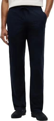 Tommy Hilfiger Denton Poplin Pantaloni Chino Uomo Blu