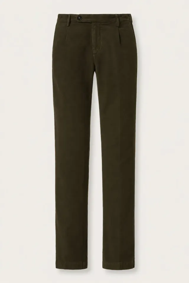 Massimo Alba IONIO2 pantaloni chicory coffee cotone
