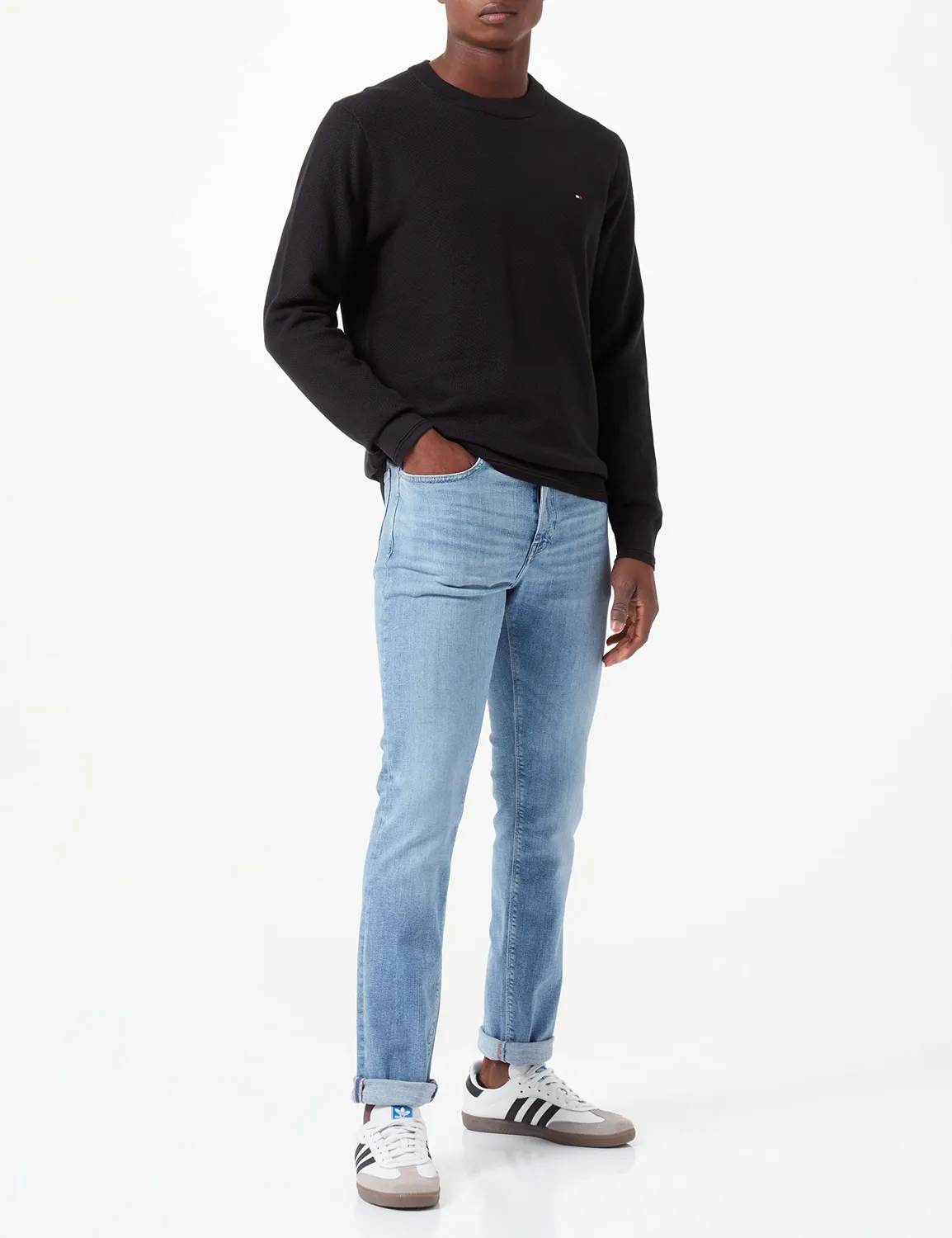 Tommy Hilfiger Bleecker jeans slim elasticizzati blu chiaro