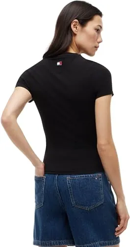 Tommy Hilfiger TH X CF1 Logo Fitted Tee t-shirt donna taglia L