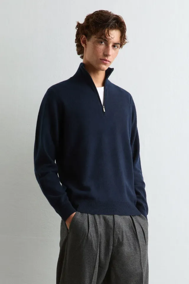 Massimo Alba Liam lupetto cashmere blu