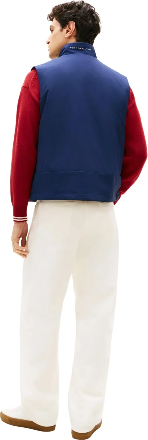 Tommy Hilfiger gilet uomo smanicato nero trapuntato