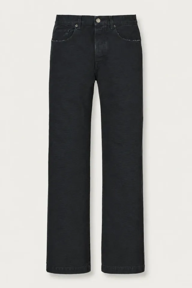 Massimo Alba Oceano pantaloni uomo blu canvas cotone