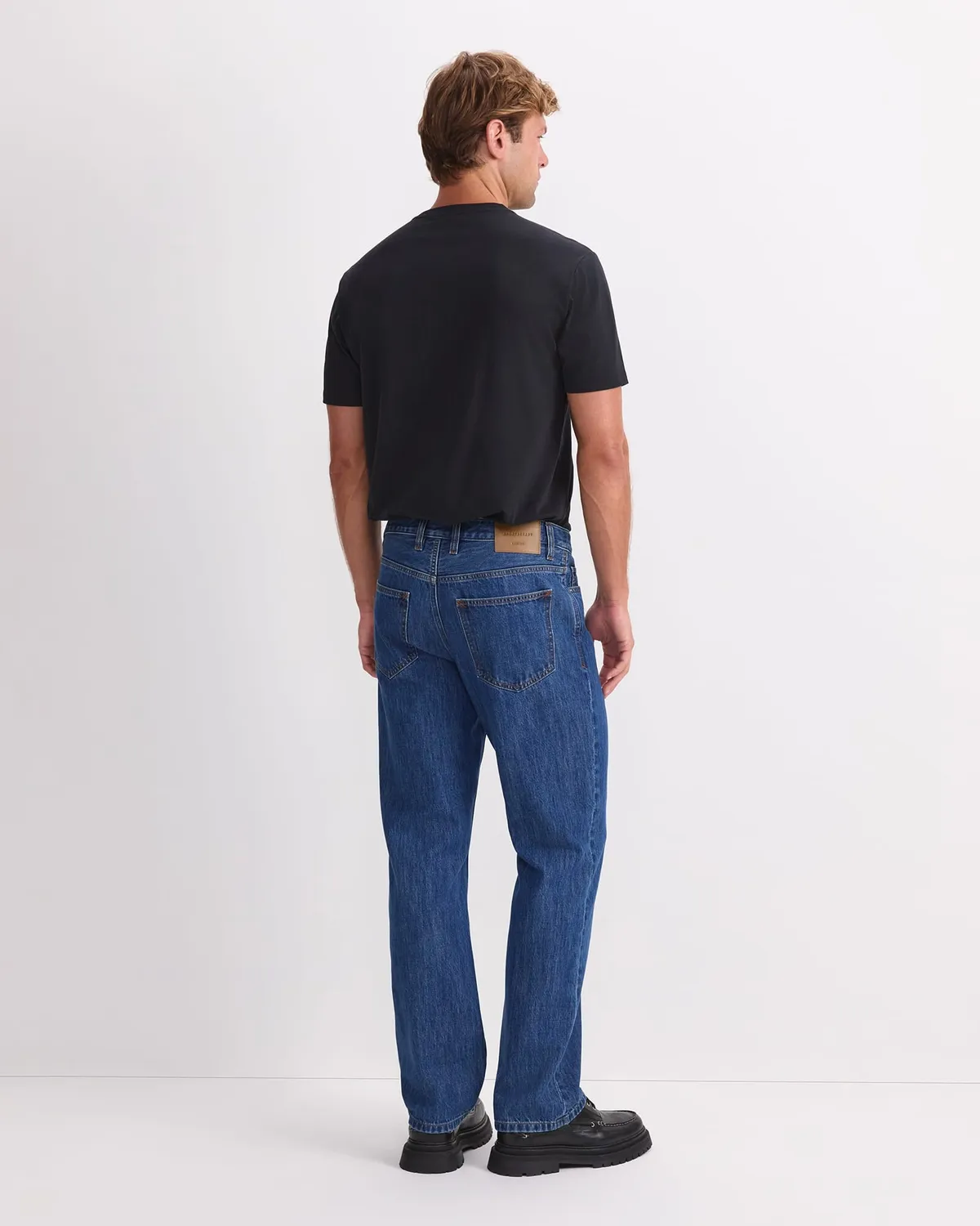 Sportscraft Anderson 208112 jeans uomo dritto blu medio cotone