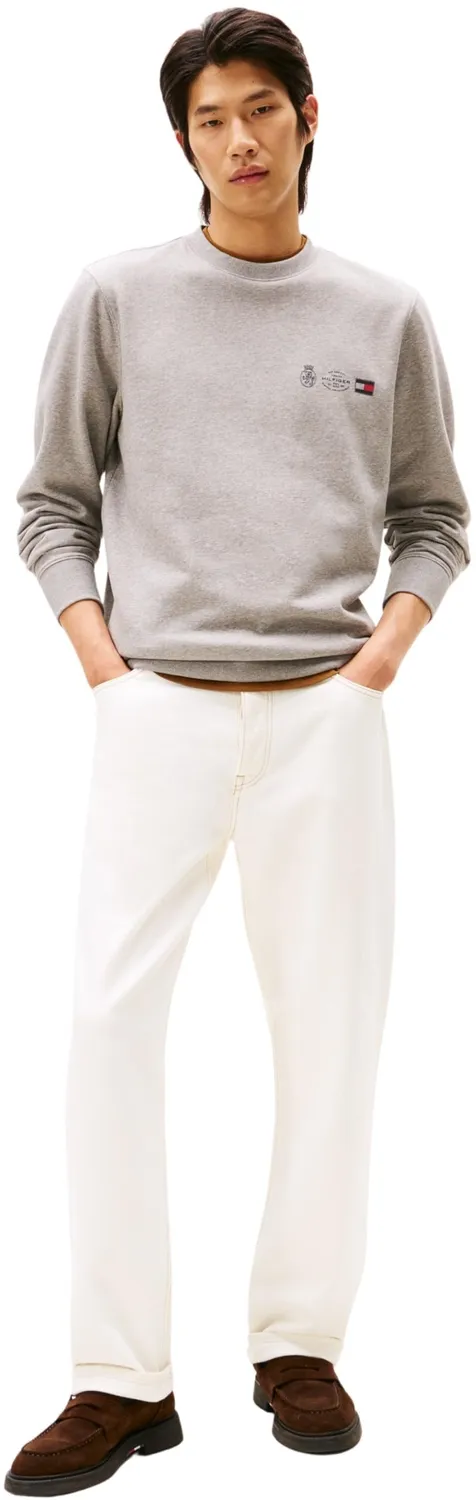 Tommy Hilfiger Small Crest felpa uomo grigia M